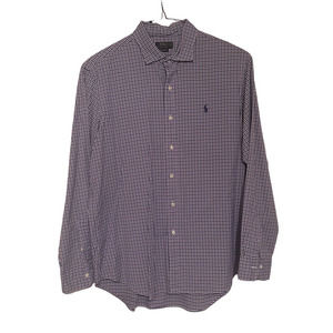 Polo Ralph Lauren Performance Classic Fit Plaid Oxford Button Down Shirt Size XL